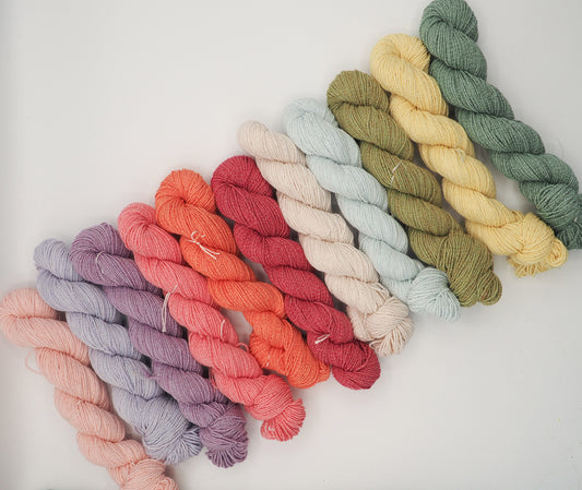 Spring Half Skeins (50g) - dyed to order please allow 8 weeks for dyeing
