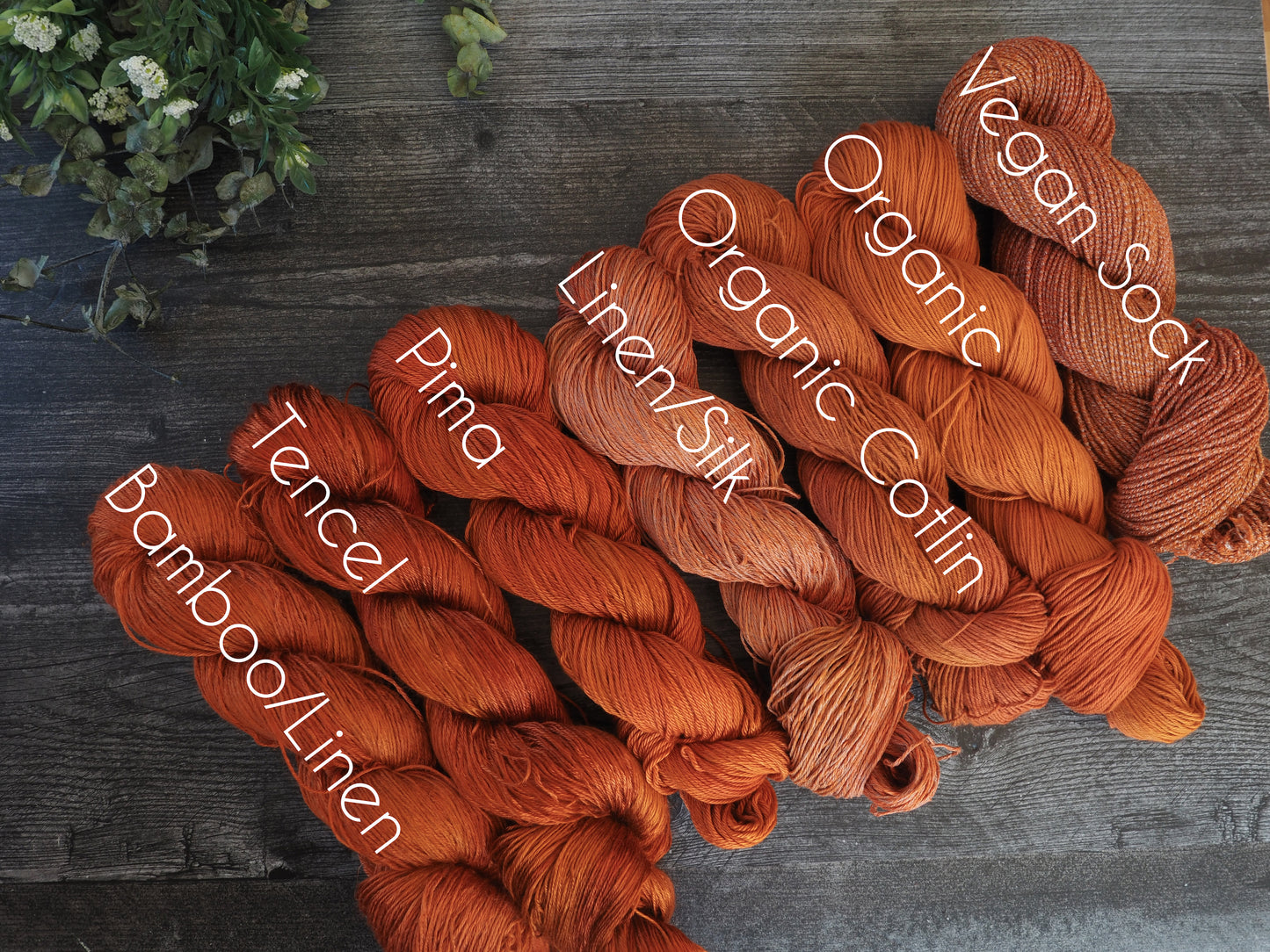 Jack O' Lantern - Dyed to Order - *Please Allow 2-3 Weeks for Dyeing*