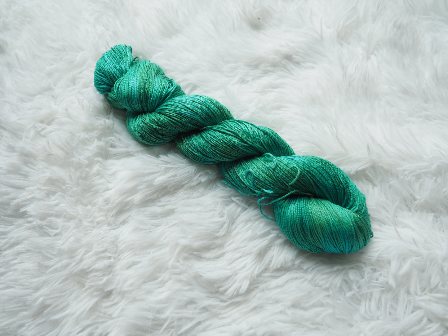 Teal and Green OOAK - Pima Fingering